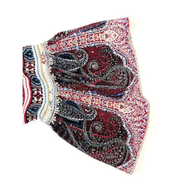 One World Dress Paisley/Floral Print Hi-Low Hem Bell Cuff Boho‎ Romantic Size S - Picture 14 of 16